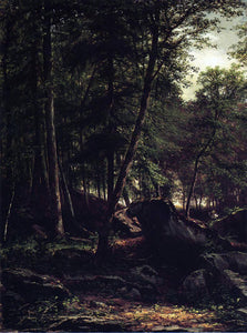  George Hetzel Appalachian Landscape with Figure Carrying a Syche - Art Print