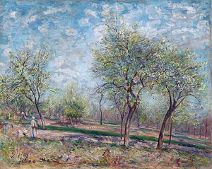  Alfred Sisley Apple Trees in Bloom - Art Print