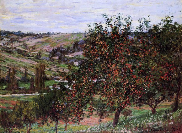  Claude Oscar Monet Apple Trees near Vetheuil - Art Print