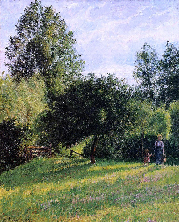  Camille Pissarro Apple Trees, Sunset, Eragny - Art Print