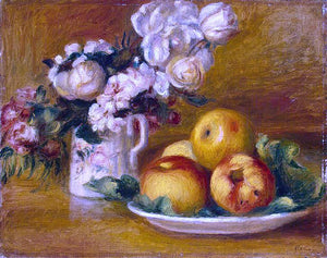  Pierre Auguste Renoir Apples and Flowers - Art Print