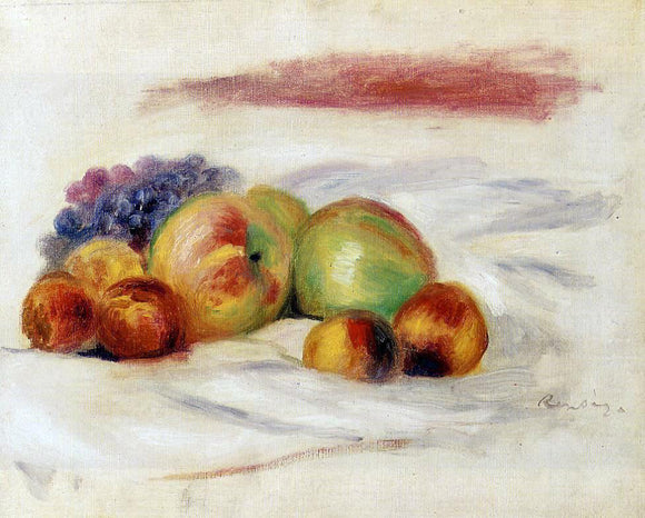  Pierre Auguste Renoir Apples and Grapes - Art Print