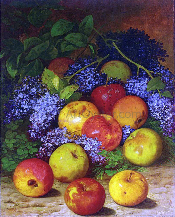  William Mason Brown Apples and Lilacs - Art Print