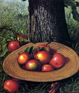  Levi Wells Prentice Apples, Hat and Tree (also known as Straw Hat with Apples) - Art Print