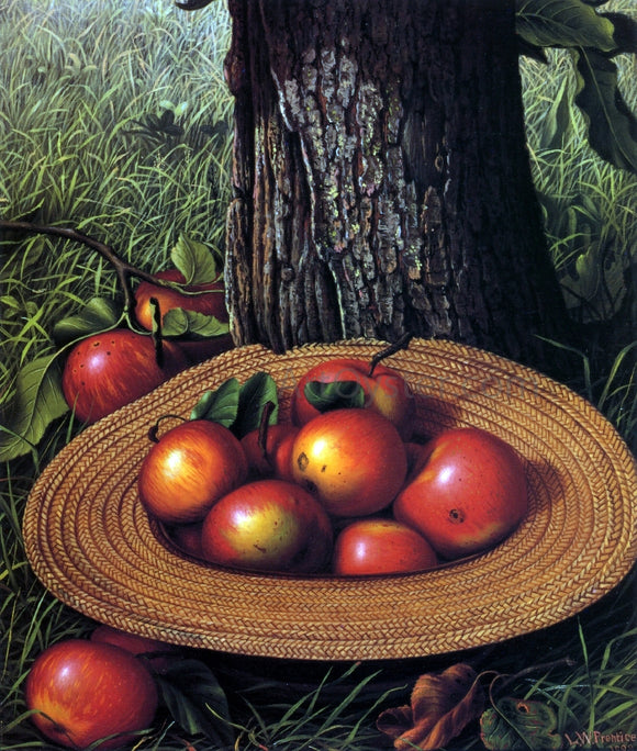  Levi Wells Prentice Apples, Hat and Tree (also known as Straw Hat with Apples) - Art Print