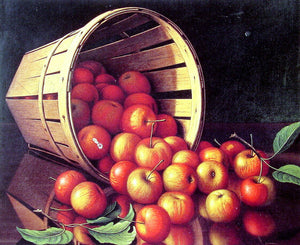  Levi Wells Prentice Apples tumbling from a basket - Art Print