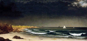  Martin Johnson Heade Approaching Storm: Beach near Newport - Art Print