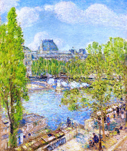  Frederick Childe Hassam April, Quai Voltaire, Paris - Art Print