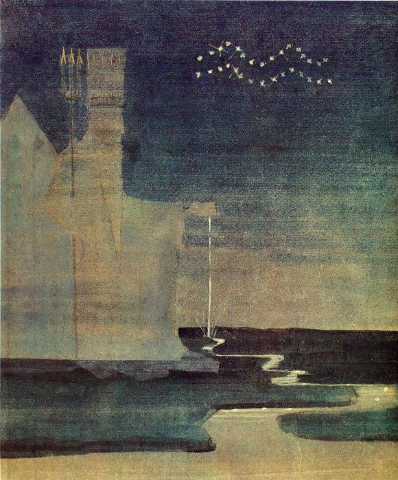  Mikalojus Ciurlionis Aquarius - Art Print