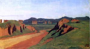  Jean-Baptiste-Camille Corot Aqueducts in the Roman Campagna - Art Print