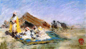  William Merritt Chase Arab Encampment (also known as Oriental Sketch) - Art Print