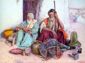  Guiseppe Signorini Arab Merchants - Art Print