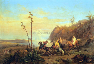  Massimo Marquis D'Azeglio Arabs on Horseback - Art Print