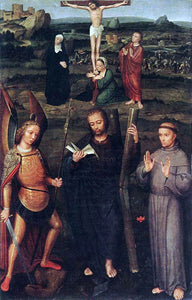  Adriaen Isenbrandt Ysenbrandt Archangel St Michael, St Andrew and St Francis of Assisi - Art Print