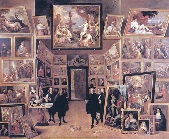 The Younger David Teniers Archduke Leopold Wilhelm in his Gallery - Art Print