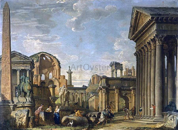  Giovanni Paolo Pannini Architectural Capriccio - Art Print