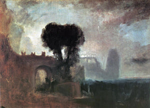  Joseph William Turner Archway with Trees by the Sea - Art Print