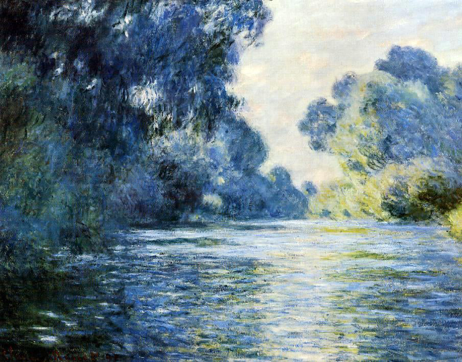 Claude Oscar Monet Arm of the Seine at Giverny Art Print – printoyster.com