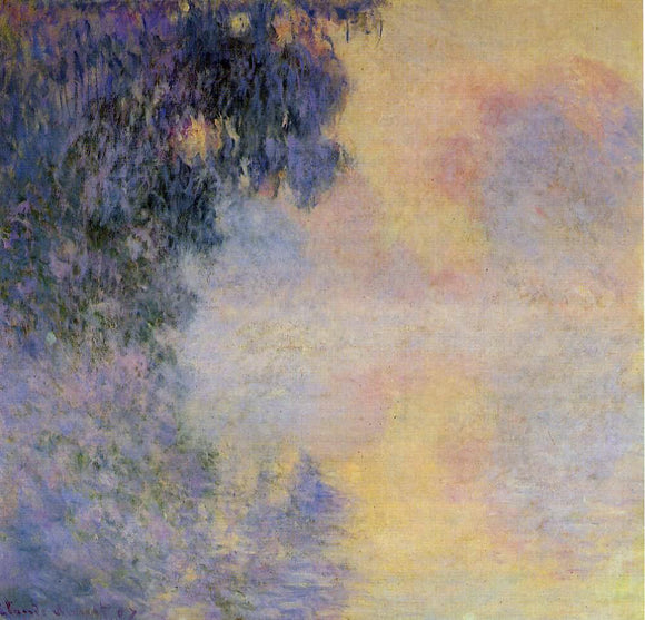  Claude Oscar Monet Arm of the Seine near Giverny in the Fog - Art Print