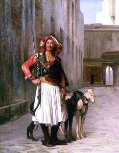  Jean-Leon Gerome Arnaut from Cairo - Art Print