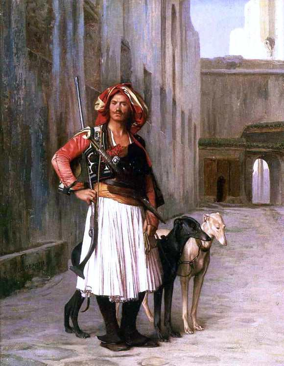  Jean-Leon Gerome Arnaut from Cairo - Art Print