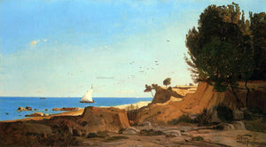  Paul-Camille Guigou Around the Cap-Couronne near Marseille - Art Print