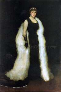  James McNeill Whistler Arrangement in Black, No.5: Lady Meux - Art Print