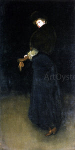  James McNeill Whistler Arrangement in Black: The Lady in the Yellow Buskin (also known as Lady Archibald Campbell) - Art Print