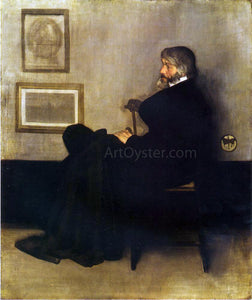  James McNeill Whistler Arrangement in Grey and Black, No.2: Portrait of Thomas Carlyle - Art Print