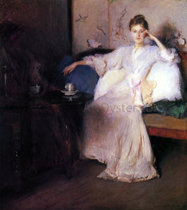  Edmund Tarbell Arrangement in Pink and Gray (also known as Afternoon Tea) - Art Print