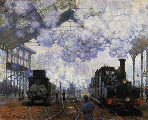  Claude Oscar Monet Arrival at Saint-Lazare Station - Art Print