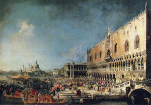  Canaletto Arrival of the French Ambassador at the Doge's Palace - Art Print