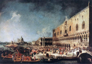  Canaletto Arrival of the French Ambassador in Venice - Art Print