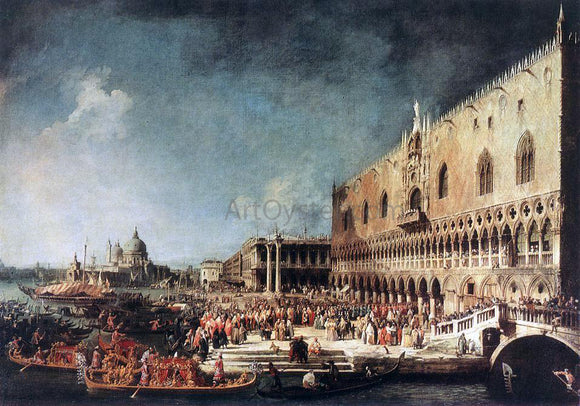  Canaletto Arrival of the French Ambassador in Venice - Art Print