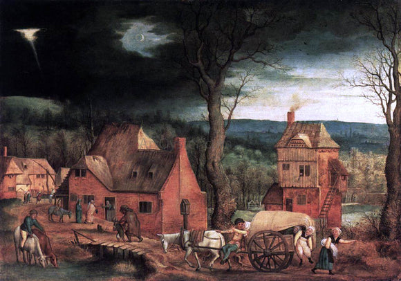  Cornelis Massys Arrival of the Holy Family in Bethlehem - Art Print