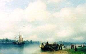  Ivan Constantinovich Aivazovsky Arrival Peter the First on River Neva - Art Print