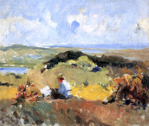  Charles Webster Hawthorne Artist in Plein Air - Art Print