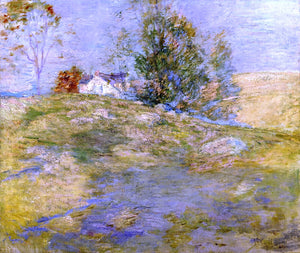  John Twachtman Artist's Home in Autumn, Greenwich, Connecticut - Art Print