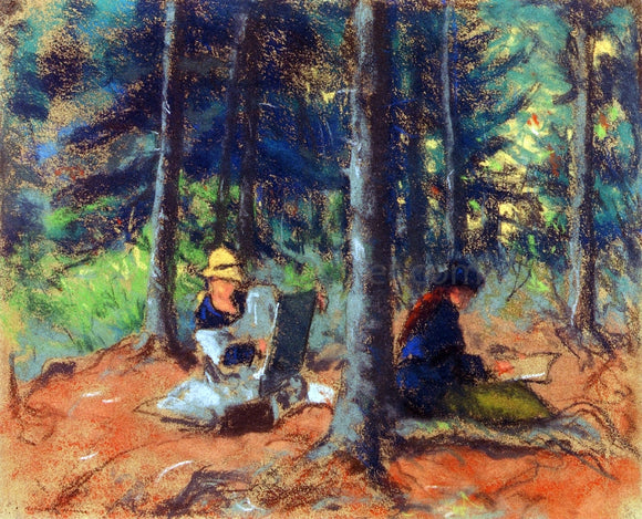  Robert Henri Artists in the Woods - Art Print