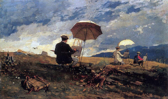  Winslow Homer Artists Sketching in the White Mountains - Art Print