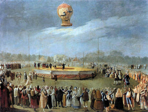  Antonio Carnicero Y Mancio Ascent of the Balloon in the Presence of Charles IV and his Court - Art Print