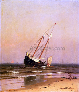  Alfred Thompson Bricher Ashore on Salisbury Beach - Art Print