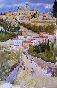  Maurice Prendergast Assisi - Art Print