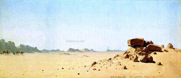  Sanford Robinson Gifford Assouan, Egypt, A Sketch - Art Print