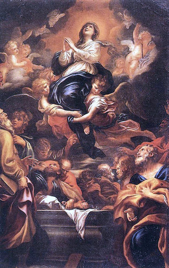  Domenico Piola Assumption of the Virgin - Art Print