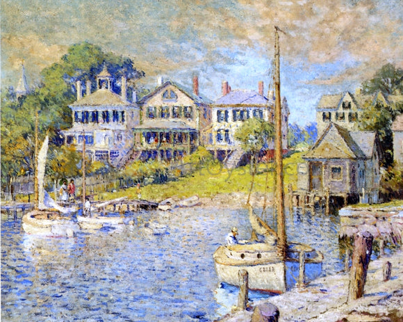  Colin Campbell Cooper At Edgartown, Martha's Vinyard - Art Print