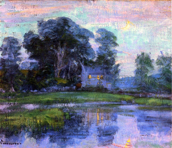  Robert Vonnoh At Eventime (also known as Home Sweet Home) - Art Print