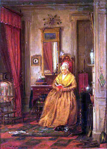  Edward Lamson Henry At Home with a Good Book - Art Print