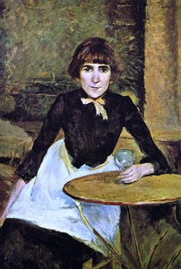  Henri De Toulouse-Lautrec At La Bastille (also known as Portrait of Jeanne Wenz) - Art Print