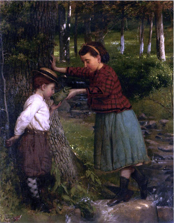  Seymour Joseph Guy At the Brook - Art Print